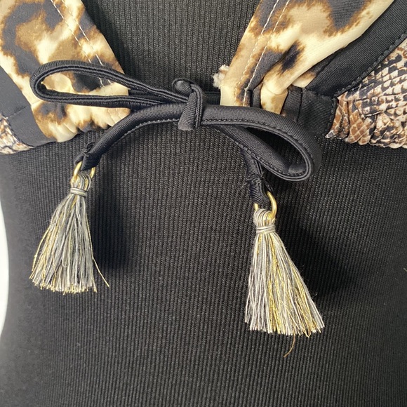 BLEU Rod Beattie Python/Leopard Print Bikini 2 Piece Swimsuit Size 12 NWT. - Picture 3 of 11